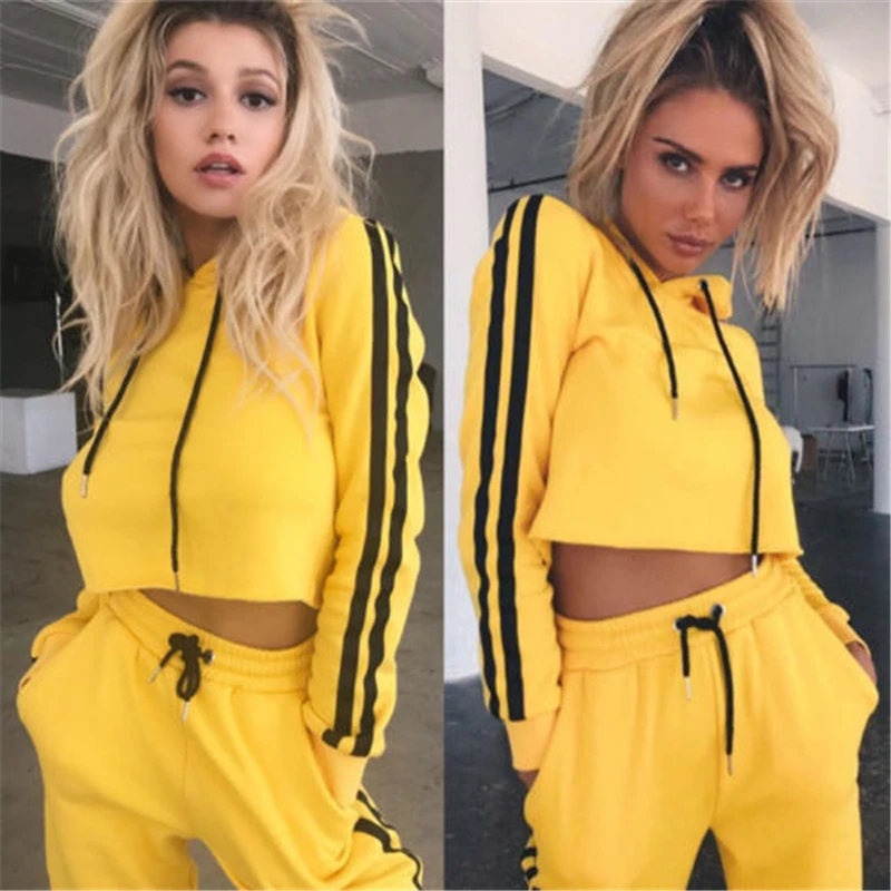 2Pcs Women Sportswear Solid Long Sleeve Top High Waist Pants Stripe Female Sport Suits Training Fitnees Yoga Running Workout
2Pcs Women Sportswear Solid Long Sleeve Top High Waist Pants Stripe Female Sport Suits Training Fitnees Yoga Running Workout