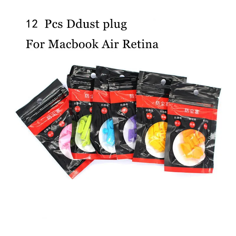 12 Pcs Colorful Silicone Laptop Anti Dust Plug for Macbook Air Retina Dust Plug Dustproof USB Plug for Apple Laptop Supplies
12 Pcs Colorful Silicone Laptop Anti Dust Plug for Macbook Air Retina Dust Plug Dustproof USB Plug for Apple Laptop Supplies