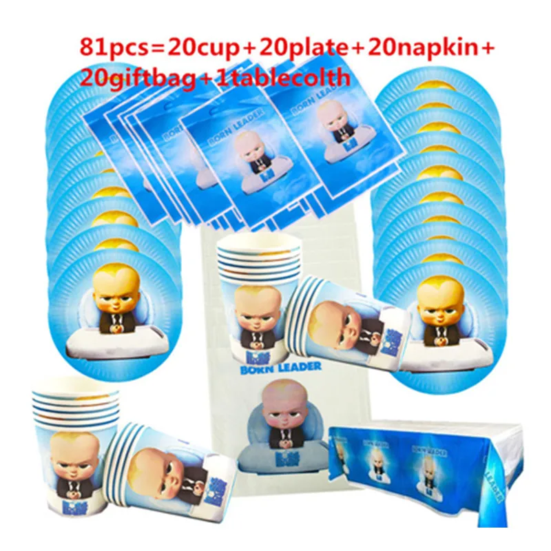 New Baby Boss Disposable Tableware Set Baby Shower Boy Birthday Party Supplies Paper Plates Cups Banner Background Tablecloth
New Baby Boss Disposable Tableware Set Baby Shower Boy Birthday Party Supplies Paper Plates Cups Banner Background Tablecloth