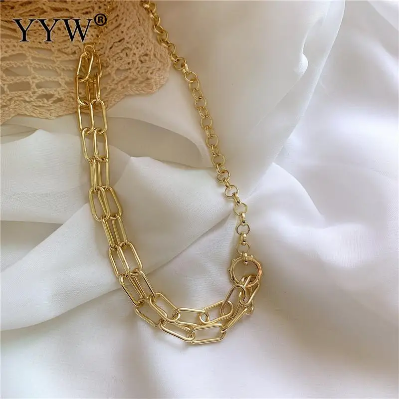 Thick Chain Metal Fashion Geometric Shape Necklace Ins Cold Wind Necklace Hollow Chain For Female Daily Wear Length About 33cm
Thick Chain Metal Fashion Geometric Shape Necklace Ins Cold Wind Necklace Hollow Chain For Female Daily Wear Length About 33cm