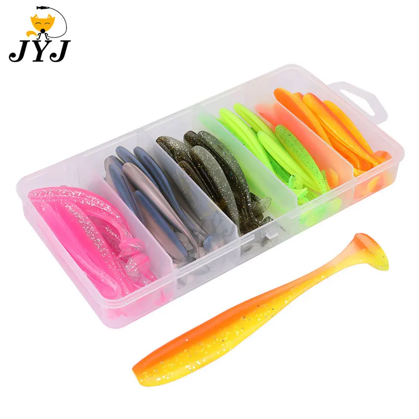 JYJ 1box package 50pcs 5cm 5.5cm 6cm 7cm soft T tail paddle tail baits artificial isca pesca wobbler bass minnow lure silica
JYJ 1box package 50pcs 5cm 5.5cm 6cm 7cm soft T tail paddle tail baits artificial isca pesca wobbler bass minnow lure silica