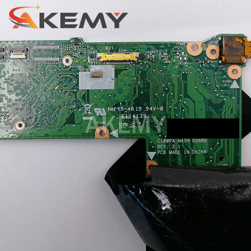 Akemy C100PA Motherboard 2G RAM 32G SSD For ASUS Chromebook Flip C100PA Laptop motherboard C100PA Mainboard
Akemy C100PA Motherboard 2G RAM 32G SSD For ASUS Chromebook Flip C100PA Laptop motherboard C100PA Mainboard