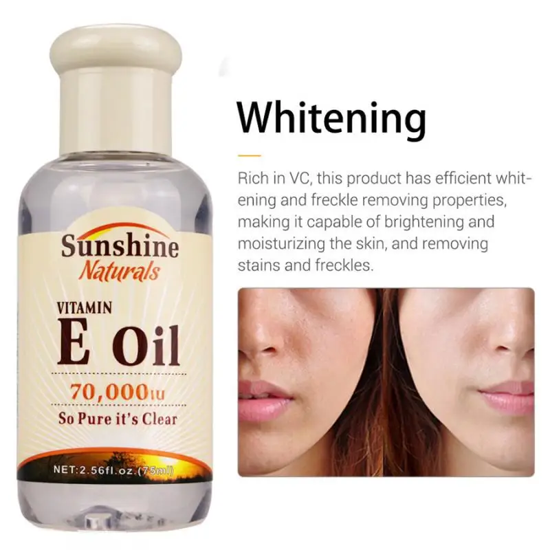 75ml Sunshine Naturals Vitamin E Essence Oil Anti Aging Whitening Reduces Wrinkles Fine Lines Remove Dark Spots Skin Care TSLM1
75ml Sunshine Naturals Vitamin E Essence Oil Anti Aging Whitening Reduces Wrinkles Fine Lines Remove Dark Spots Skin Care TSLM1