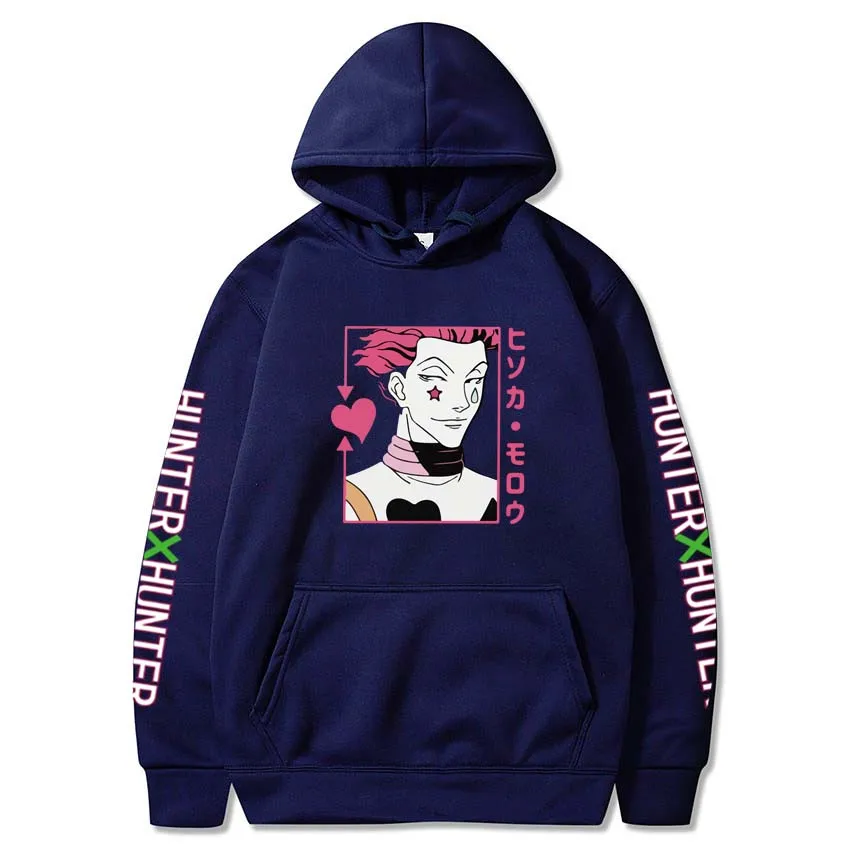 2021 cross-border Europe and the United States new Japanese anime full-time hunter trend fashion printing hooded sweater top
2021 cross-border Europe and the United States new Japanese anime full-time hunter trend fashion printing hooded sweater top