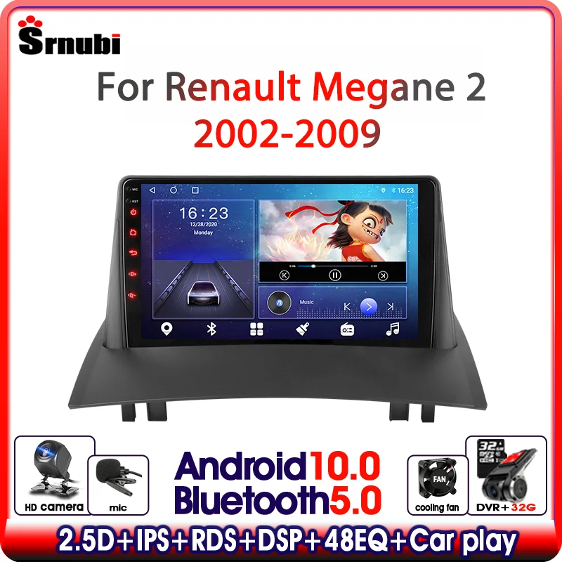 Srnubi 9" Android 10 Car Radio For Renault Megane 2 2002 2003 2004 - 2009 Multimedia Video Player 2 Din Navigation GPS WIFI DVD
Srnubi 9" Android 10 Car Radio For Renault Megane 2 2002 2003 2004 - 2009 Multimedia Video Player 2 Din Navigation GPS WIFI DVD