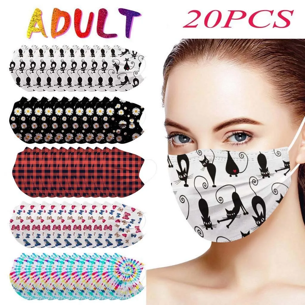 20pcs Multicolor Adult Disposable Facemask Cute Cartoon Pattern Printing Face Mask 3ply Earloop Face Mouth Masks Mascarilas
20pcs Multicolor Adult Disposable Facemask Cute Cartoon Pattern Printing Face Mask 3ply Earloop Face Mouth Masks Mascarilas