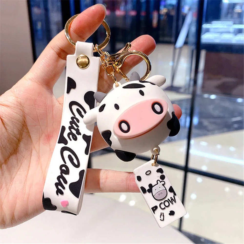 New Creative Silicone Animal Cow Key Chains Personality Cartoon Cute Car Key Chain Ring Bag Pendant
New Creative Silicone Animal Cow Key Chains Personality Cartoon Cute Car Key Chain Ring Bag Pendant