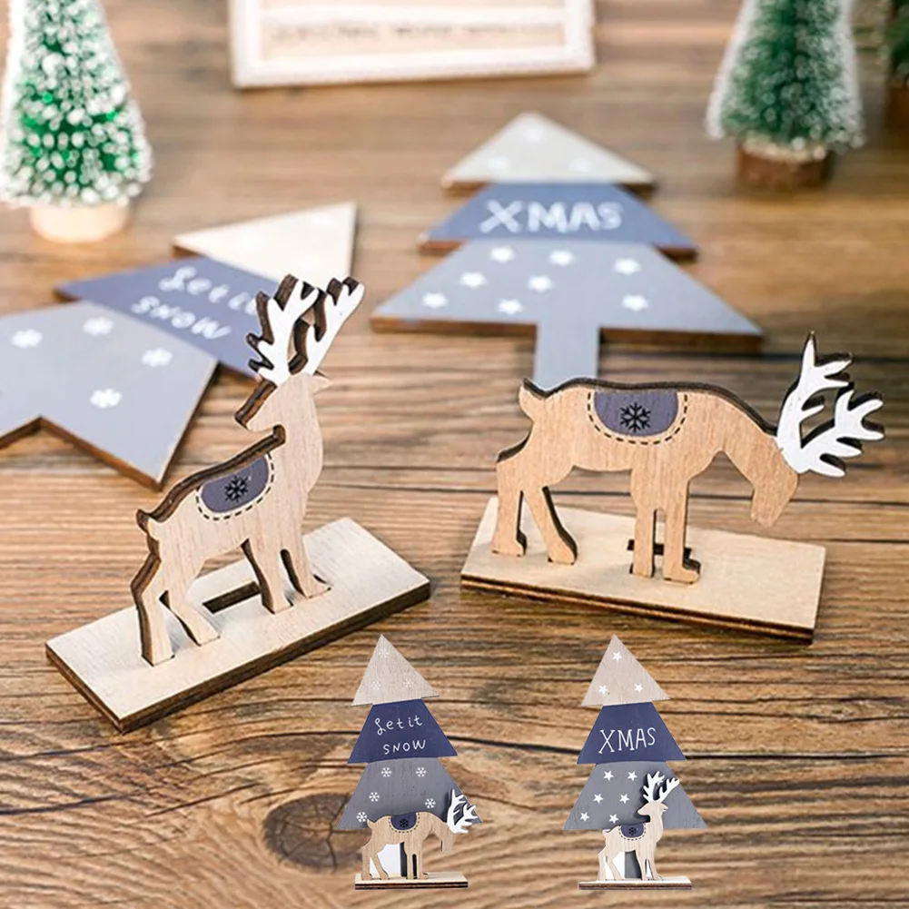 Christmas Home Desktop Decoration Creative Wooden Christmas Tree Letter Printing Elk Stitching Ornament Stitching Props
Christmas Home Desktop Decoration Creative Wooden Christmas Tree Letter Printing Elk Stitching Ornament Stitching Props