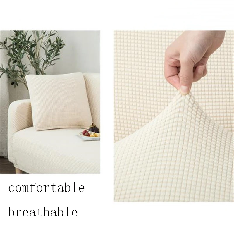 1/2/3/4 Seater Elastic Sofa Cover Knitted Stretch Full Cover Solid Covers For Living Room Slipcover Protector Couch Cover
1/2/3/4 Seater Elastic Sofa Cover Knitted Stretch Full Cover Solid Covers For Living Room Slipcover Protector Couch Cover