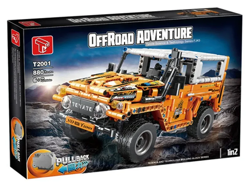 Yellow off-road vehicle model T2001 technology accessories 880PCS small particles assembled building blocks car model
Yellow off-road vehicle model T2001 technology accessories 880PCS small particles assembled building blocks car model