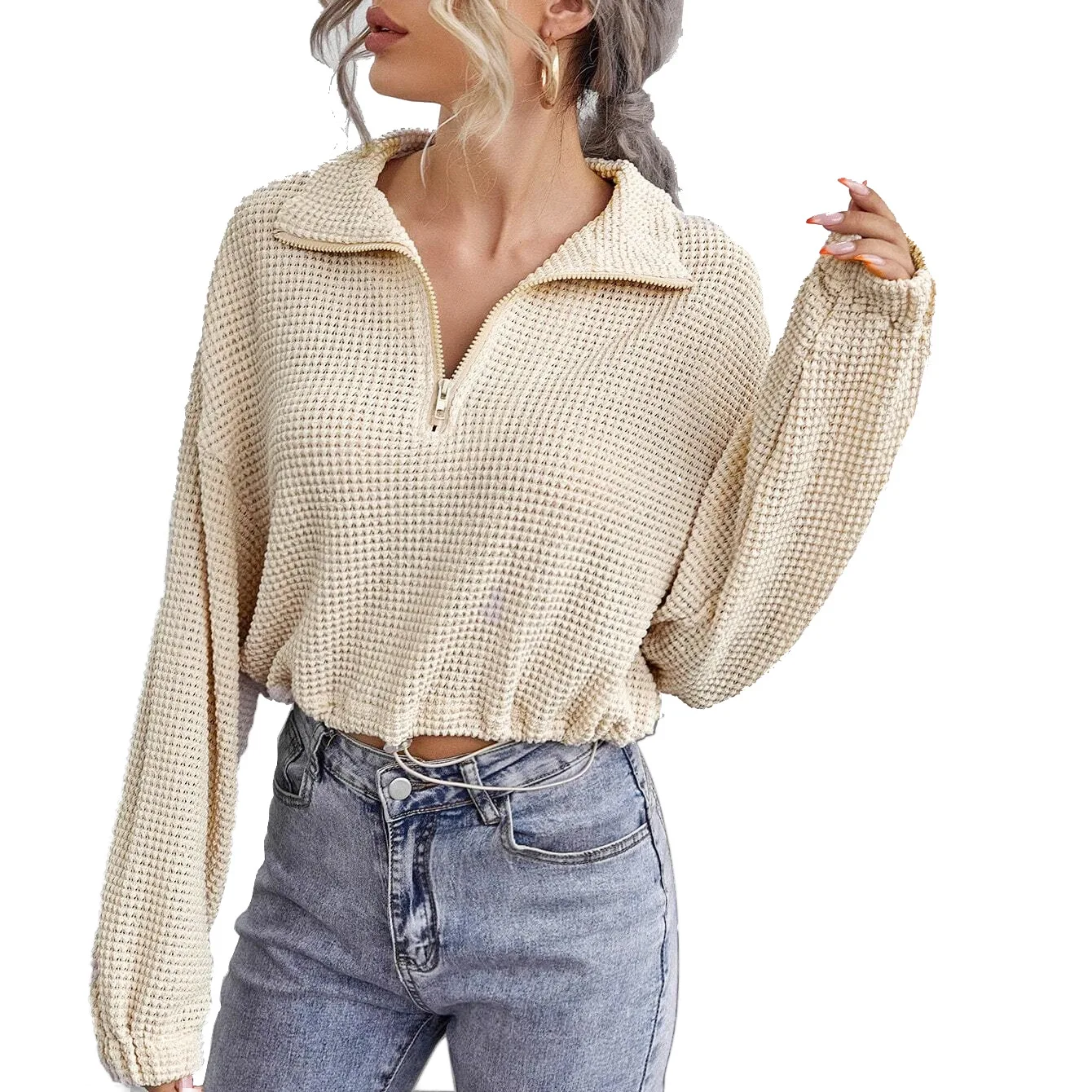 y2k Oversized hoodie Women's autumn and winter new zipper drawstring Lapel knitted pullover Polo Top hoodies Sweatshirt 
y2k Oversized hoodie Women's autumn and winter new zipper drawstring Lapel knitted pullover Polo Top hoodies Sweatshirt