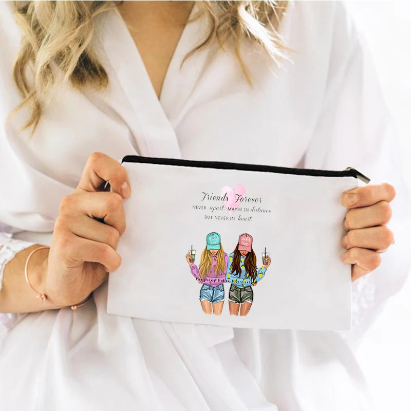 Best Friends Forever Cosmetic Bag for Makeup Organizer Mini Storage Make Up Kawaii Pouch Bags Women Woman Travel Women's Special
Best Friends Forever Cosmetic Bag for Makeup Organizer Mini Storage Make Up Kawaii Pouch Bags Women Woman Travel Women's Special