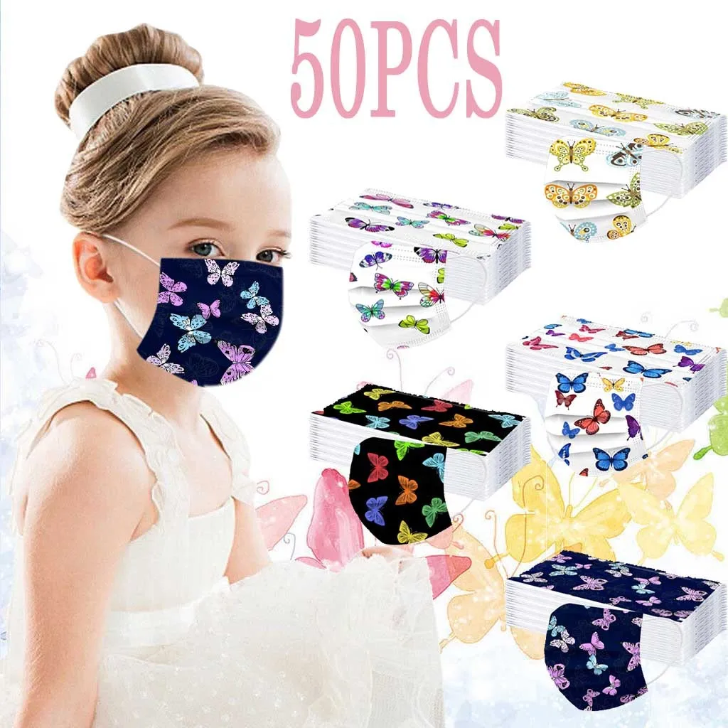 50PCS Children Print Disposable Face Mask 3Ply Ear Loop Anti-PM2.5 Mask Cotton Face Mask Washed Reusable Breathable
50PCS Children Print Disposable Face Mask 3Ply Ear Loop Anti-PM2.5 Mask Cotton Face Mask Washed Reusable Breathable