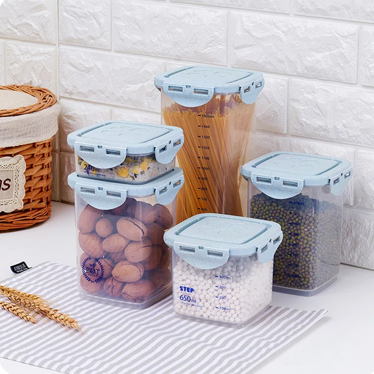 Sealed Cans Kitchen Food Noodle Storage Box Plastic Grain Storage Storage Tank Box With scale Organizer
Sealed Cans Kitchen Food Noodle Storage Box Plastic Grain Storage Storage Tank Box With scale Organizer