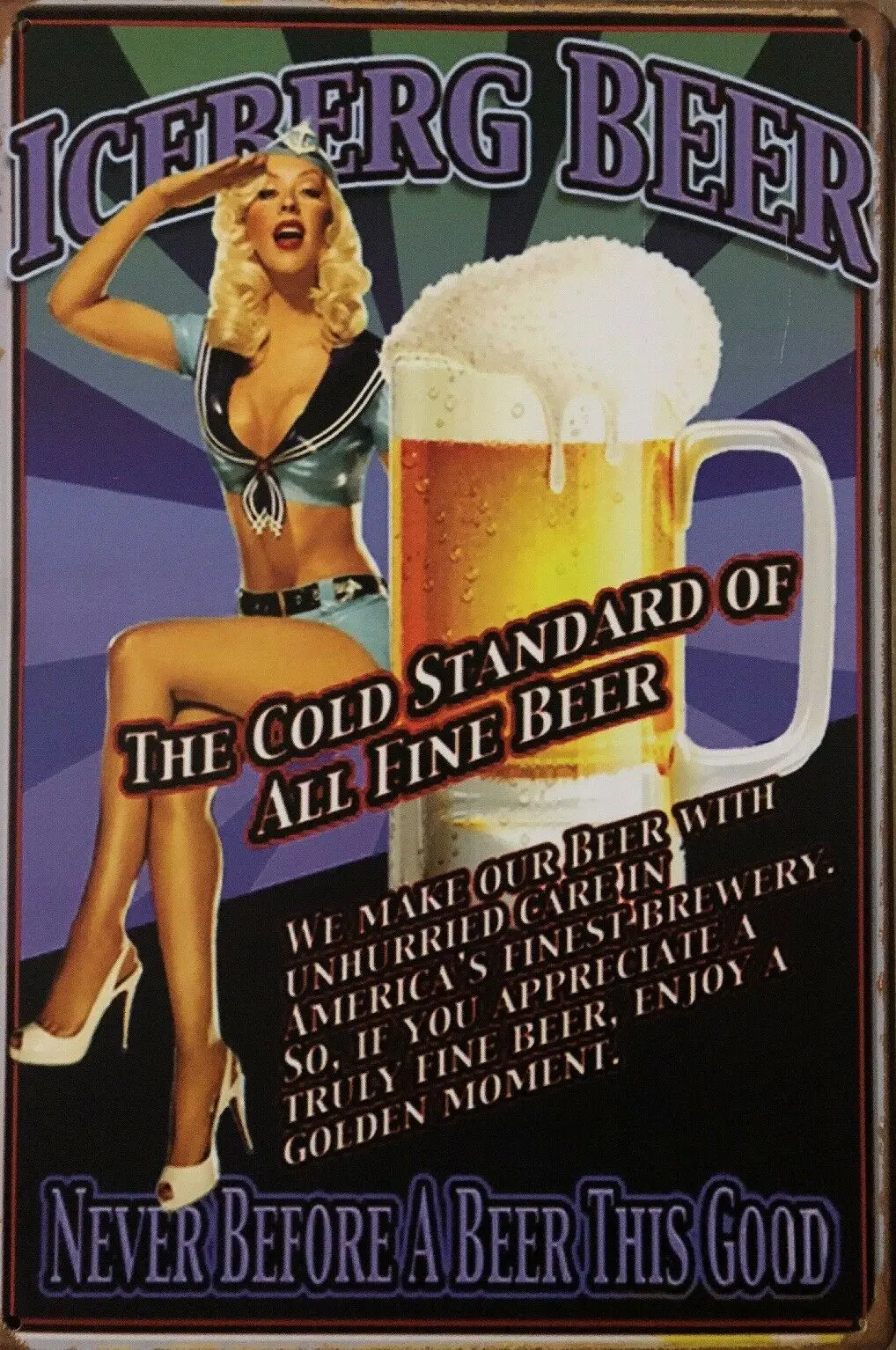 Лед знаки пива Винтаж Оловянная металлическая табличка декоративная табличка стена Арт Декор пивной бар Берлога клуб 
Лед знаки пива Винтаж Оловянная металлическая табличка декоративная табличка стена Арт Декор пивной бар Берлога клуб