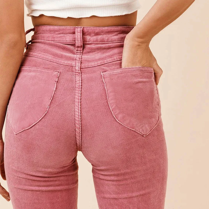 2021 Candy Colors Pink Blue Jeans Classic Modern New Bell Bottom Corduroy Women Cotton Streetwear Trousers Corduroy Flare Pants
2021 Candy Colors Pink Blue Jeans Classic Modern New Bell Bottom Corduroy Women Cotton Streetwear Trousers Corduroy Flare Pants