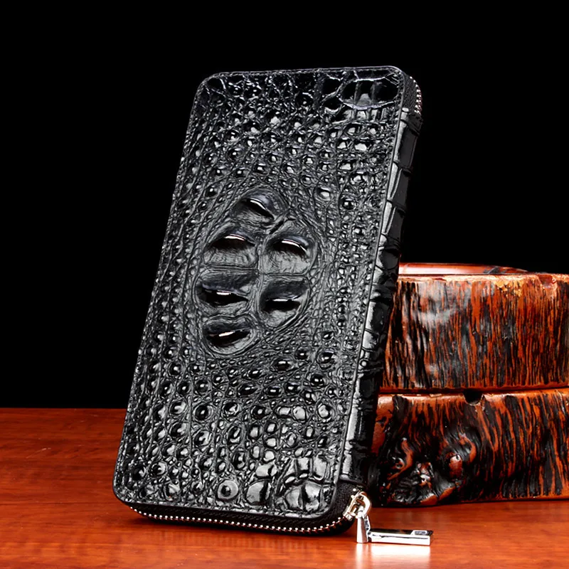 Real crocodile Leather Male Wallet Hand Take Package Zipper purse Business Affairs New Design Fashion For men carteira masculina
Real crocodile Leather Male Wallet Hand Take Package Zipper purse Business Affairs New Design Fashion For men carteira masculina