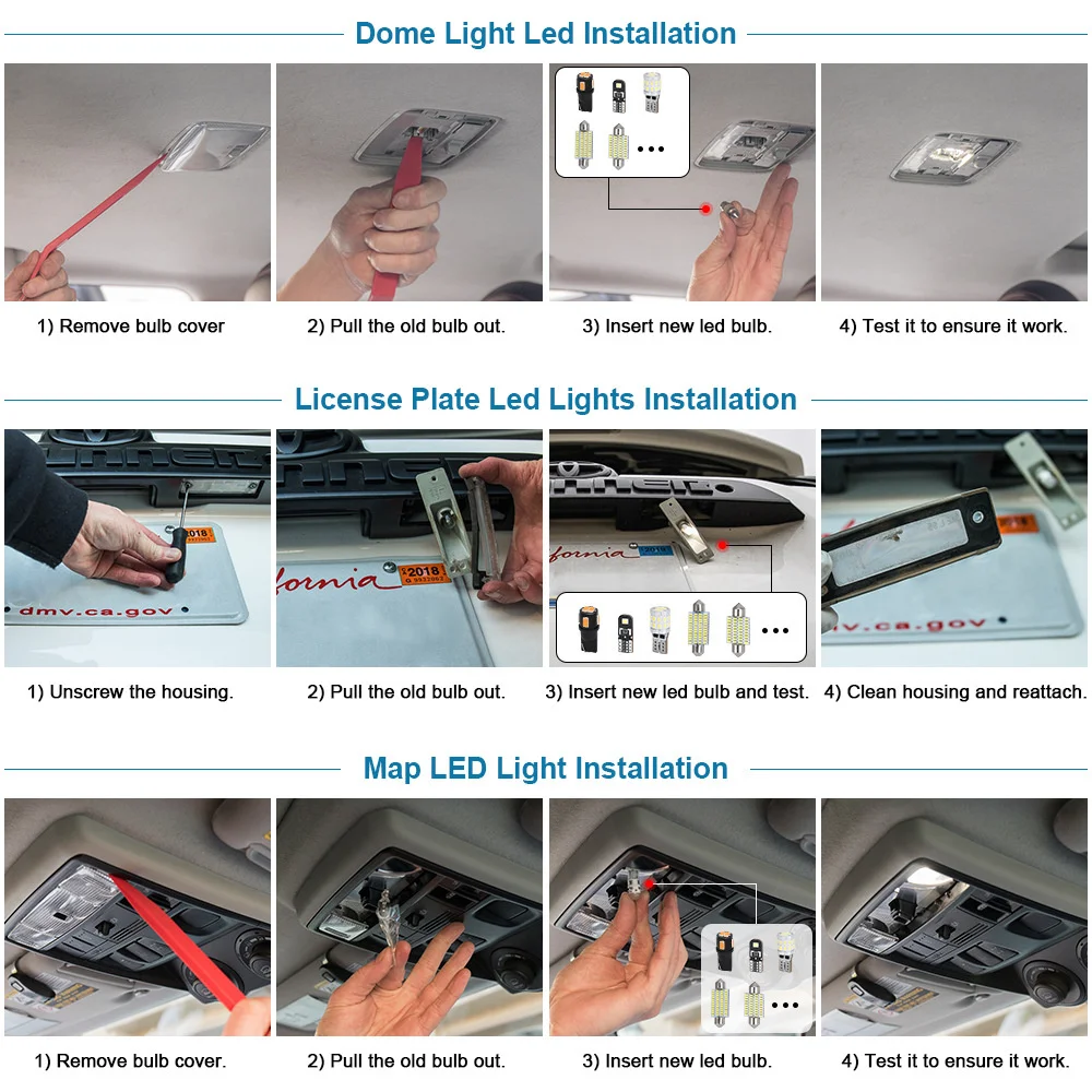 1/10 Pcs SMD Canbus Error Free Auto Interior Doom Lamp Car Parking Position Lights Interior Map Lights 12V White Auto Lamp 6500K
1/10 Pcs SMD Canbus Error Free Auto Interior Doom Lamp Car Parking Position Lights Interior Map Lights 12V White Auto Lamp 6500K