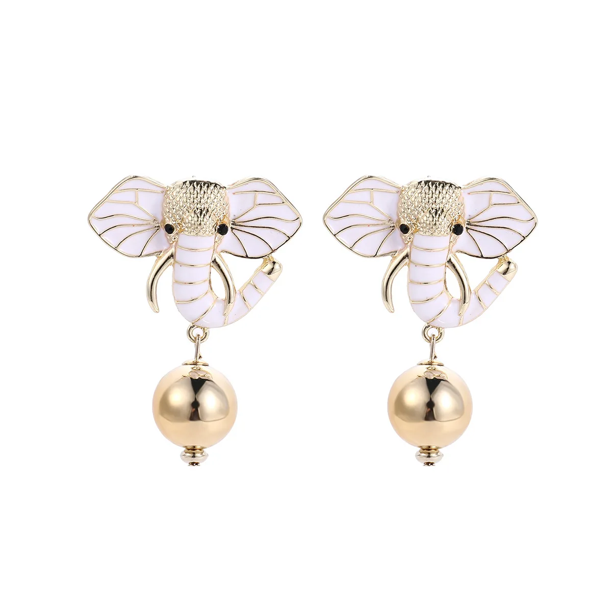 European And American Creative Personality New Alloy Dripping Oil Retro Elephant Earrings Simple Temperament Female Earrings
European And American Creative Personality New Alloy Dripping Oil Retro Elephant Earrings Simple Temperament Female Earrings