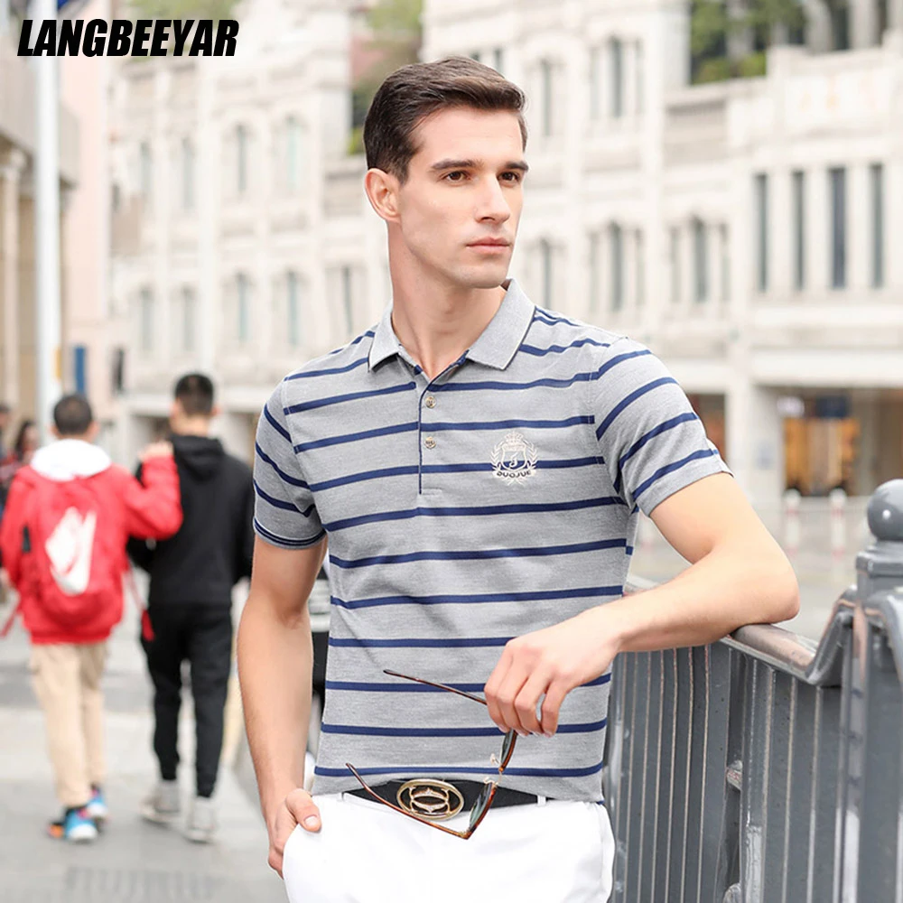 Top Quality New Summer Brand Striped Mens Branded Polo Shirts Plain Designer Short Sleeve Casual Tops Fashions Men Clothes
Top Quality New Summer Brand Striped Mens Branded Polo Shirts Plain Designer Short Sleeve Casual Tops Fashions Men Clothes