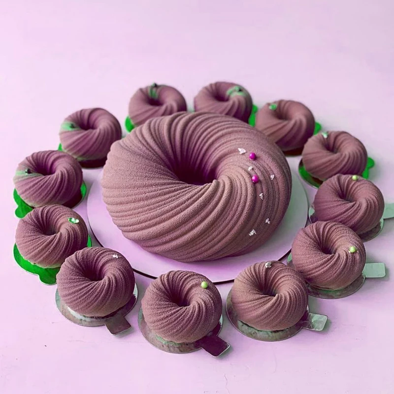 Spiral Donut French Dessert Silicone Cake Mold Homemade Party Mousse Chocolate Mousse Pastry Mould Decorating Baking Tools
Spiral Donut French Dessert Silicone Cake Mold Homemade Party Mousse Chocolate Mousse Pastry Mould Decorating Baking Tools