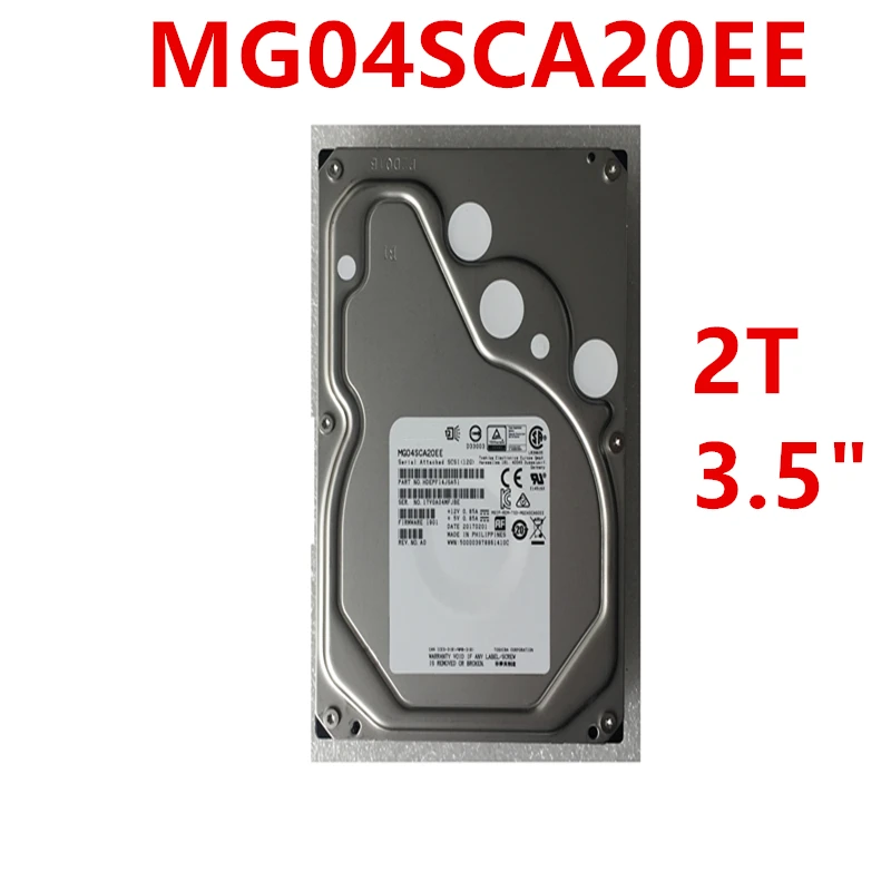 New Original HDD For Toshiba 2TB 3.5" SAS 12 Gb/s 128MB 7200RPM For Internal Hard Disk For Enterprise Class HDD For MG04SCA20EE
New Original HDD For Toshiba 2TB 3.5" SAS 12 Gb/s 128MB 7200RPM For Internal Hard Disk For Enterprise Class HDD For MG04SCA20EE
