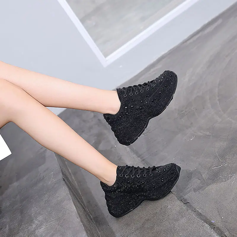 Rhinestone Shiny Women's Casual Shoes 202 Summer New Style Rhinestone Platform Shoes Women's Casual Platform Sports White Shoes
Rhinestone Shiny Women's Casual Shoes 202 Summer New Style Rhinestone Platform Shoes Women's Casual Platform Sports White Shoes