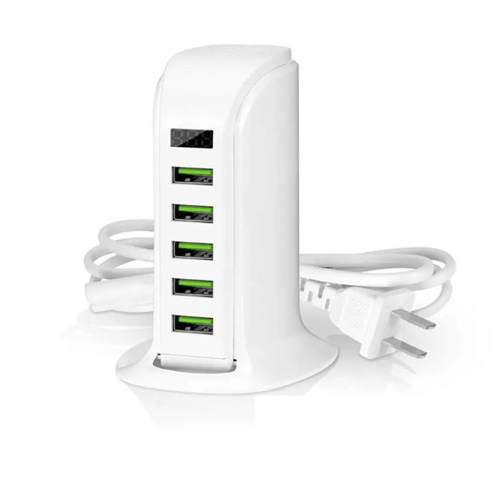 Usb Charger 5V 4A Digital Display 5 Port Charging Head For Apple Desktop Practical Digital Display Charger
Usb Charger 5V 4A Digital Display 5 Port Charging Head For Apple Desktop Practical Digital Display Charger