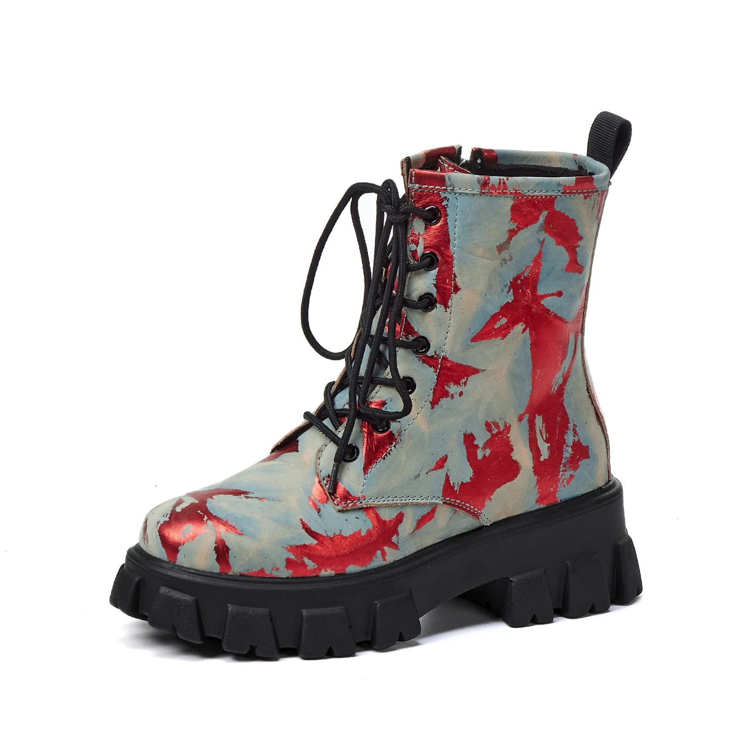 Autumn Winter New Thick-soled Lace-up Platform Women's Ankle Boots British Fashion Leather Color Matching Wild Short Boots
Autumn Winter New Thick-soled Lace-up Platform Women's Ankle Boots British Fashion Leather Color Matching Wild Short Boots