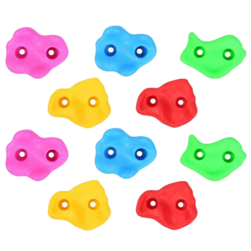 10Pcs Mixed Color Plastic Children Kids Rock Climbing Wood Wall Stones Hand Feet Holds Grip Kits for Outdoor and Indoor
10Pcs Mixed Color Plastic Children Kids Rock Climbing Wood Wall Stones Hand Feet Holds Grip Kits for Outdoor and Indoor
