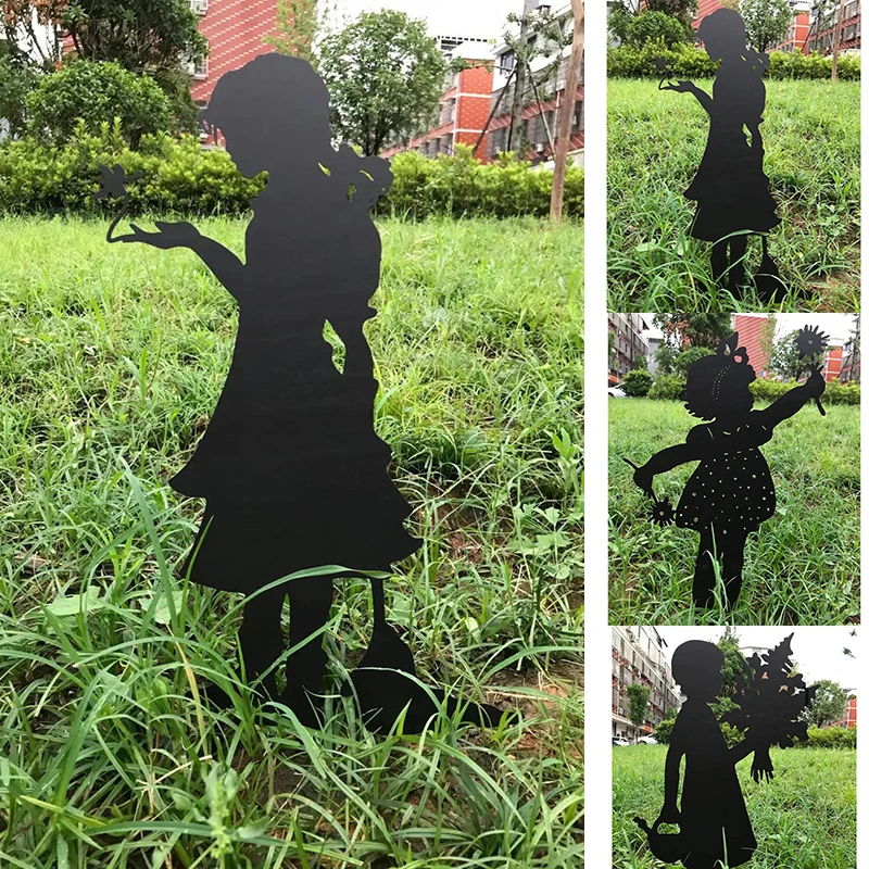 Cute Garden Girl Ornament Metal Art Silhouette Statue Exquisite Gifts for Home Courtyard Lawn Decoration DC156
Cute Garden Girl Ornament Metal Art Silhouette Statue Exquisite Gifts for Home Courtyard Lawn Decoration DC156