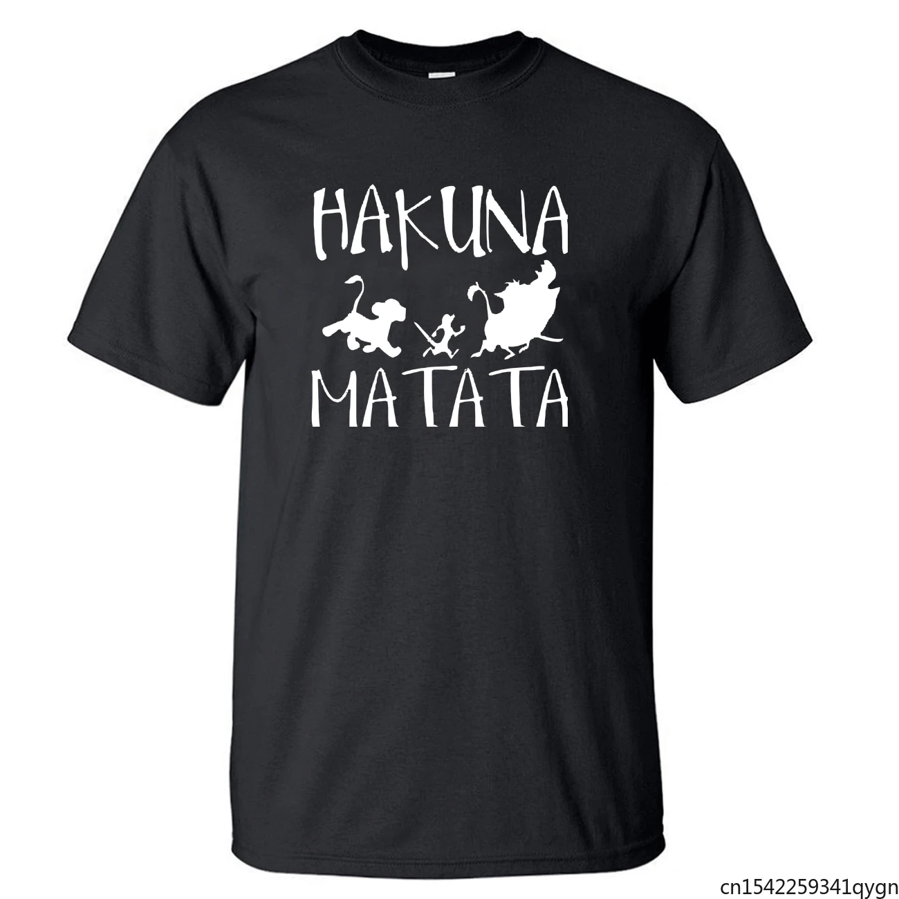 Hakuna Matata The Lion King T Shirt Men Cartoon Movie Simba Pumbaa Timon Summer Tops TShirt Cool Funny Print Black T-Shirt Tees
Hakuna Matata The Lion King T Shirt Men Cartoon Movie Simba Pumbaa Timon Summer Tops TShirt Cool Funny Print Black T-Shirt Tees