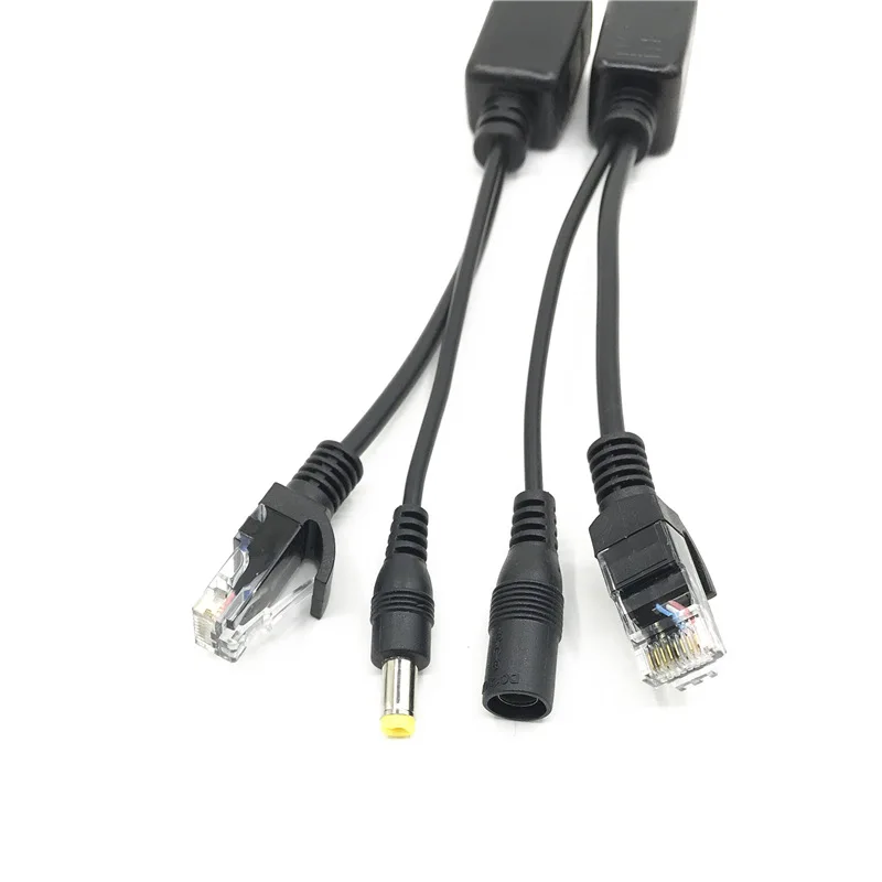 Кабель POE для IP-камеры Пассивный адаптер Power Over Ethernet разветвитель инжектор RJ45