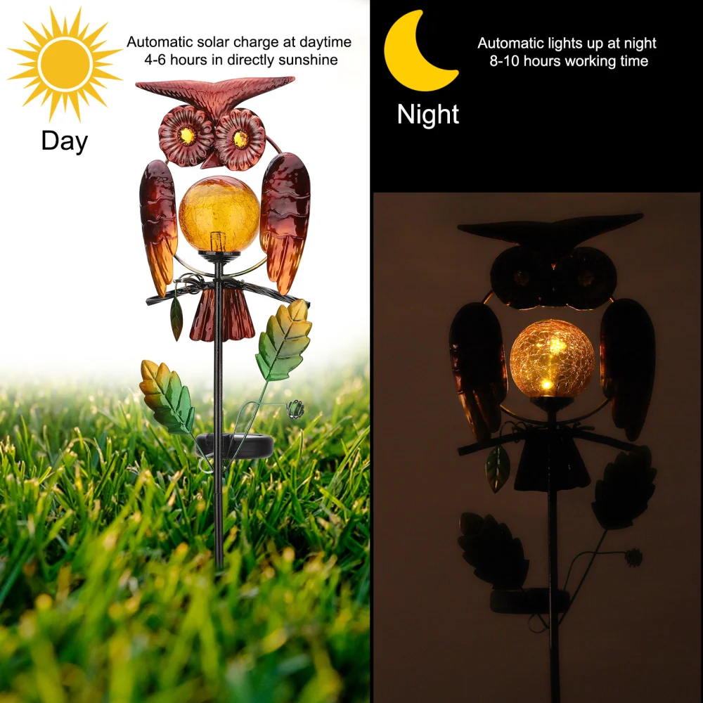 Patio Yard Garden Light Solar Spotlight Party Decor Lamp Metal Owl Lawn Waterproof
Patio Yard Garden Light Solar Spotlight Party Decor Lamp Metal Owl Lawn Waterproof