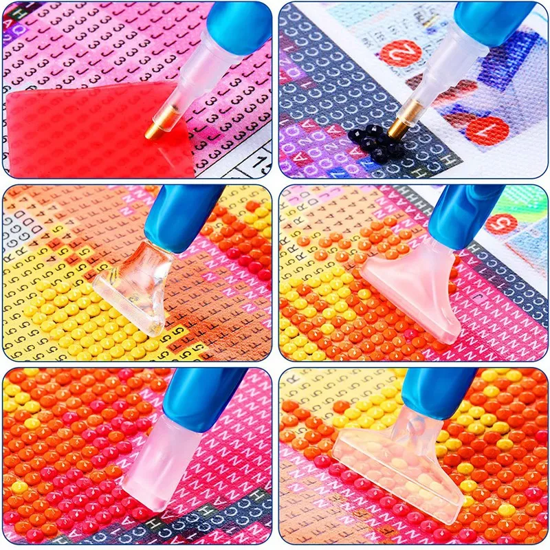 2Pcs Diamond Painting Pen 5D DIY Diamond Drill Pen Handmade Resin Diamond Painting Pen for Diamond Rhinestone Painting
2Pcs Diamond Painting Pen 5D DIY Diamond Drill Pen Handmade Resin Diamond Painting Pen for Diamond Rhinestone Painting