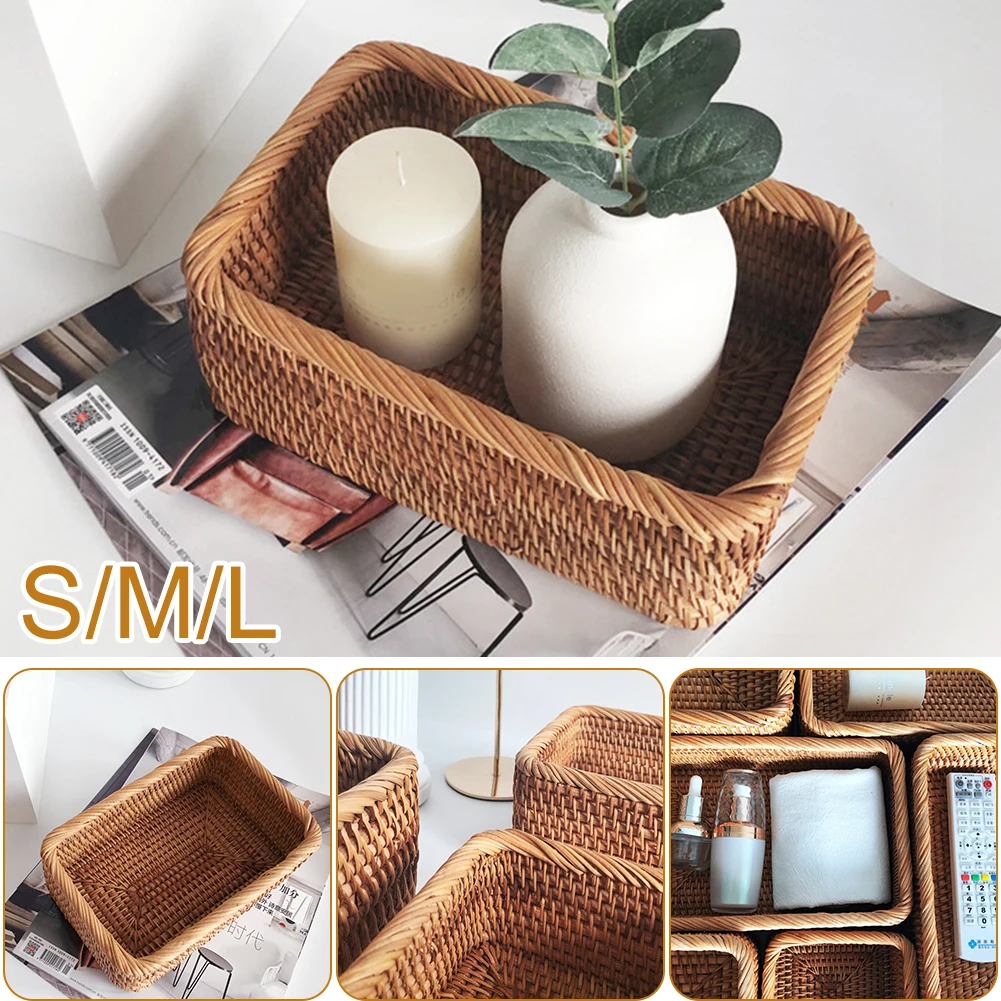 Natural Rattan Storage Basket Handmade Holder for Bread Fruit Wicker Decoration and Organizer for Home Bathroom Living Room
Natural Rattan Storage Basket Handmade Holder for Bread Fruit Wicker Decoration and Organizer for Home Bathroom Living Room