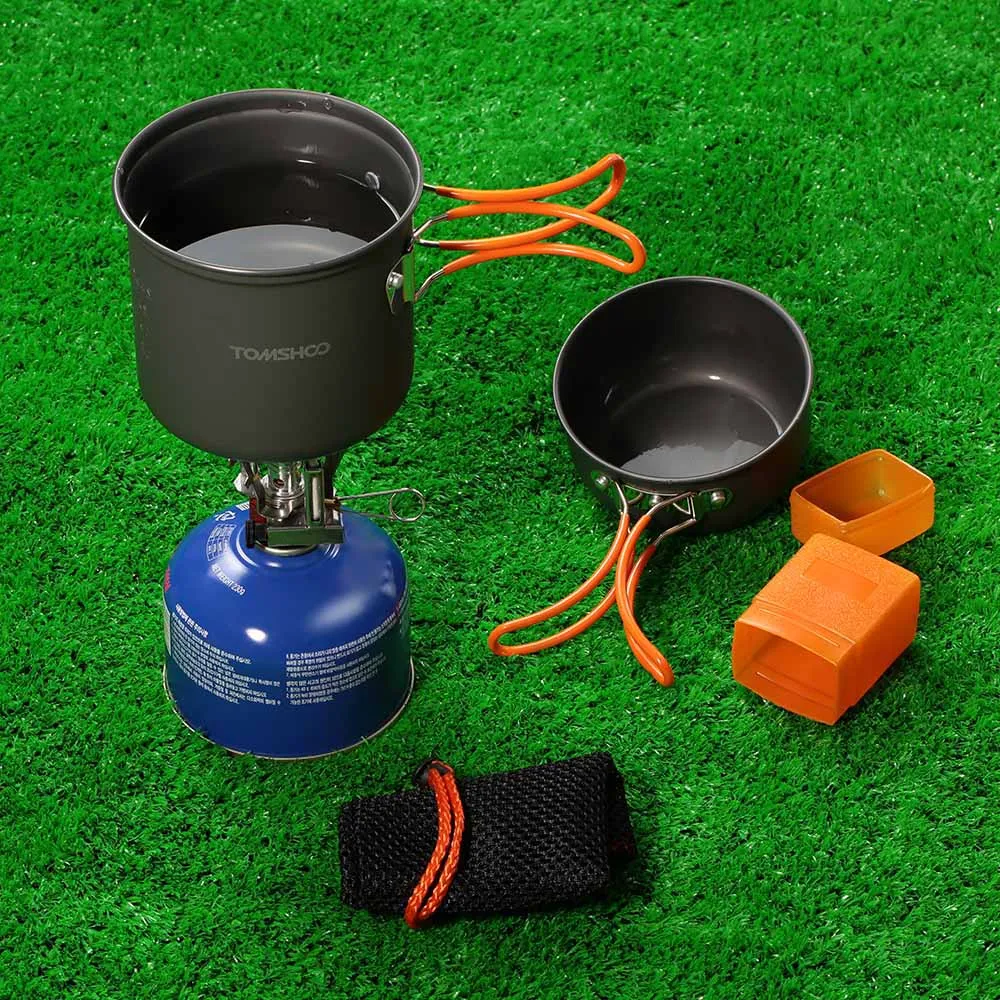 TOMSHOO Mini Camping Stove Cooking Pot Foldable Spoon Fork Cutter Cookware Set for Outdoor Camping Hiking Backpacking Picnic
TOMSHOO Mini Camping Stove Cooking Pot Foldable Spoon Fork Cutter Cookware Set for Outdoor Camping Hiking Backpacking Picnic