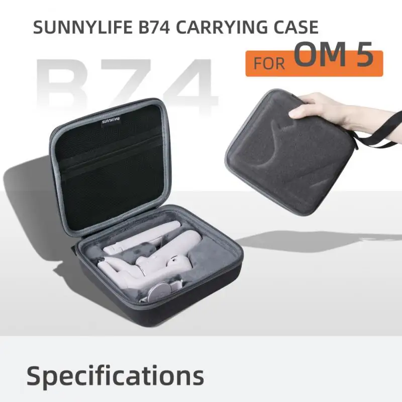 SunnyLife B74 Carrying Case for DJI OM5 Better Protection for OM 5 and Original Accessories with Portable Hand Strap Easy Use
SunnyLife B74 Carrying Case for DJI OM5 Better Protection for OM 5 and Original Accessories with Portable Hand Strap Easy Use