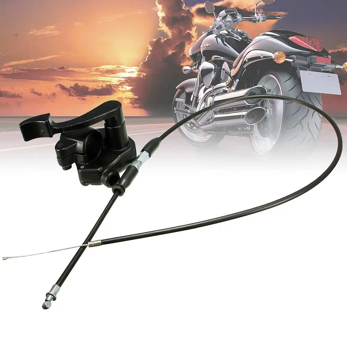 Universal Motorcycle Thumb Lever Throttle Accelerator Holder+Cable Assembly Quad Pit Bike For 4 Stroke Quard ATV Bike 50-150cc
Universal Motorcycle Thumb Lever Throttle Accelerator Holder+Cable Assembly Quad Pit Bike For 4 Stroke Quard ATV Bike 50-150cc
