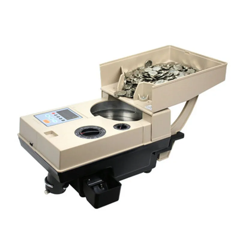 

Electronic Automatic Coin Counter 110V/220V YT-518 English version Coin Counting machine 1-9999 Preset range Coin Sorter