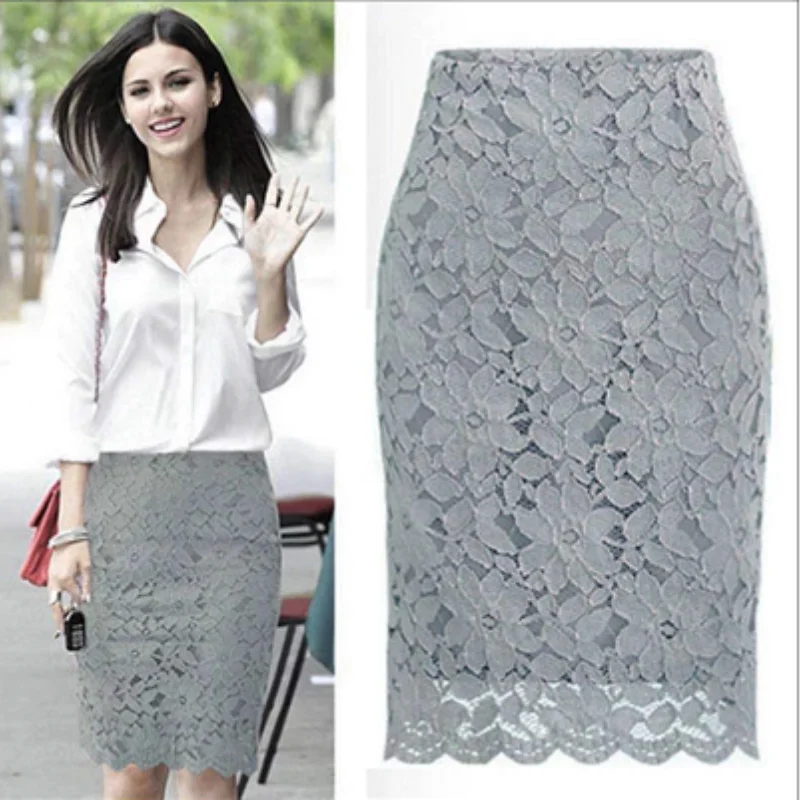 Women Skirt Casual Summer Plus Size Lace Elegant Office Pencil Bandage Dress For Female Jupe Knee Length High Waist 2021 BHN0517
Women Skirt Casual Summer Plus Size Lace Elegant Office Pencil Bandage Dress For Female Jupe Knee Length High Waist 2021 BHN0517