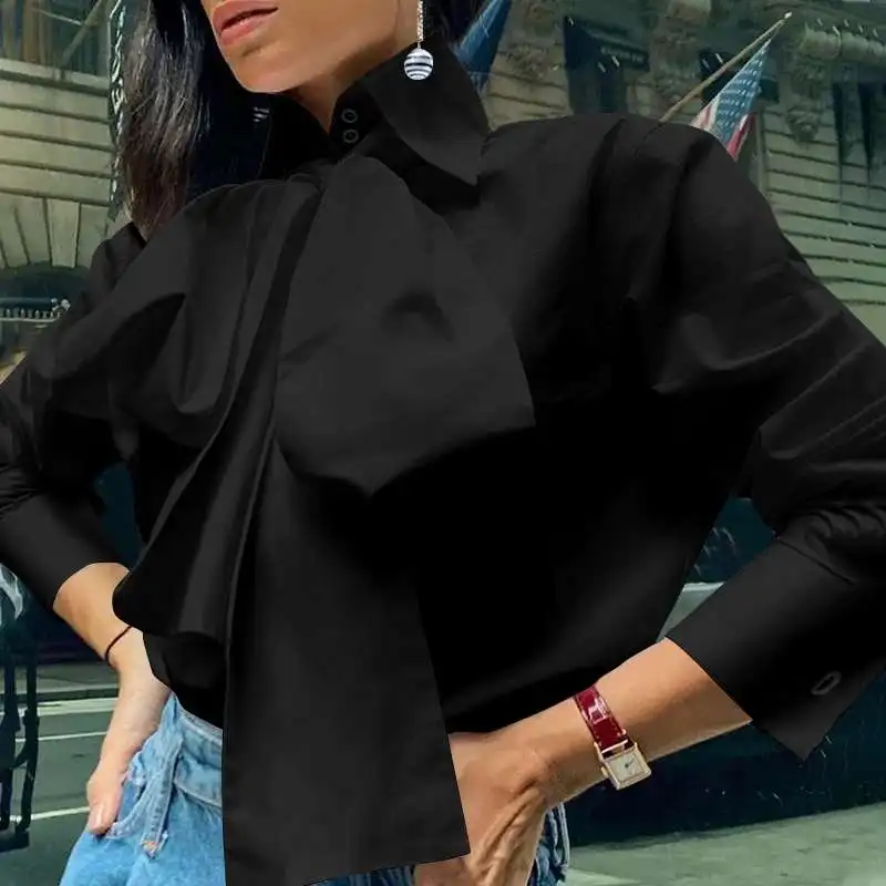 Celmia Women Bow Tie Elegant Shirt 2022 Summer Spring Long Sleeve Fashion Tops Lapel Casual Office Tunic Shirts Blusas Femininas
Celmia Women Bow Tie Elegant Shirt 2022 Summer Spring Long Sleeve Fashion Tops Lapel Casual Office Tunic Shirts Blusas Femininas