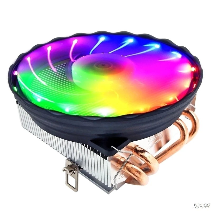 CPU Radiator Cooler 4 Heatpipes 90-120mm RGB Low Profile Fan PWM 3PIN 4PIN LGA 775/1155/115x/1366/2011/X79/X99/AMD/AM4 Universal
CPU Radiator Cooler 4 Heatpipes 90-120mm RGB Low Profile Fan PWM 3PIN 4PIN LGA 775/1155/115x/1366/2011/X79/X99/AMD/AM4 Universal