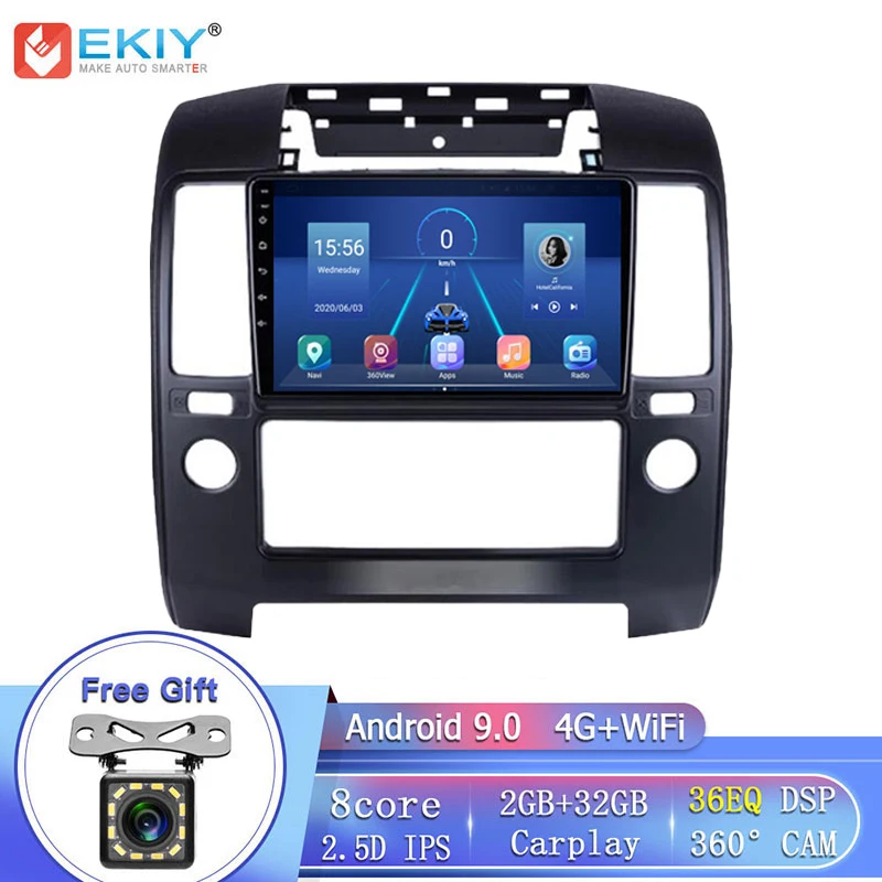 EKIY 8Core 4G DSP Android 9.0 Car Radio For NISSAN NAVARA 2006-2012 Multimedia Player GPS Navigation Stereo DVD Type Recorder BT
EKIY 8Core 4G DSP Android 9.0 Car Radio For NISSAN NAVARA 2006-2012 Multimedia Player GPS Navigation Stereo DVD Type Recorder BT