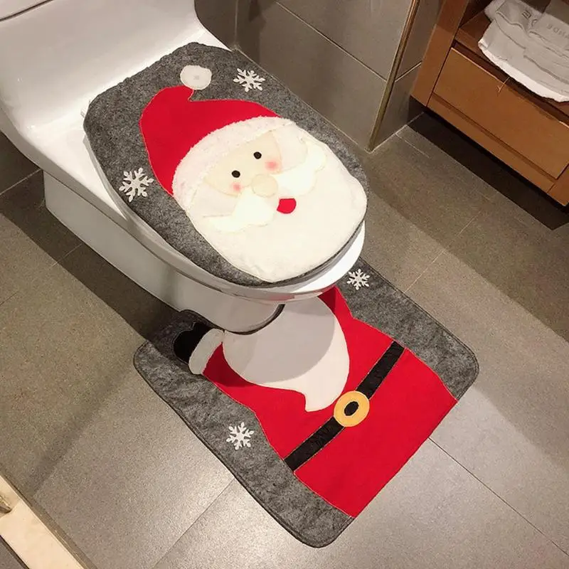 2Pcs/Set New Cute Toilet Seat Cushion Bathroom Santa Snowman Christmas Toilet Seat Cover Foot Pad Decorations for Home
2Pcs/Set New Cute Toilet Seat Cushion Bathroom Santa Snowman Christmas Toilet Seat Cover Foot Pad Decorations for Home