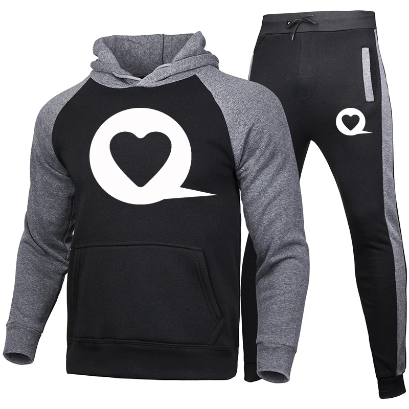 2021 new two-piece love print hit color hooded jacket and pants suit men's and women's sweatshirts new jogging pants
2021 new two-piece love print hit color hooded jacket and pants suit men's and women's sweatshirts new jogging pants