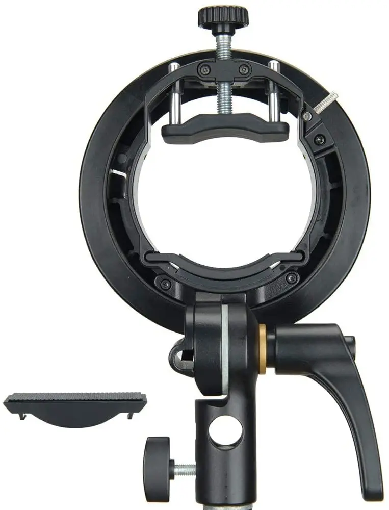 Godox S2 Speedlite S-Type Bracket Bowens Mount, for Godox V1 AD200Pro AD400Pro AD200 V860II TT685 TT600 TT350
Godox S2 Speedlite S-Type Bracket Bowens Mount, for Godox V1 AD200Pro AD400Pro AD200 V860II TT685 TT600 TT350