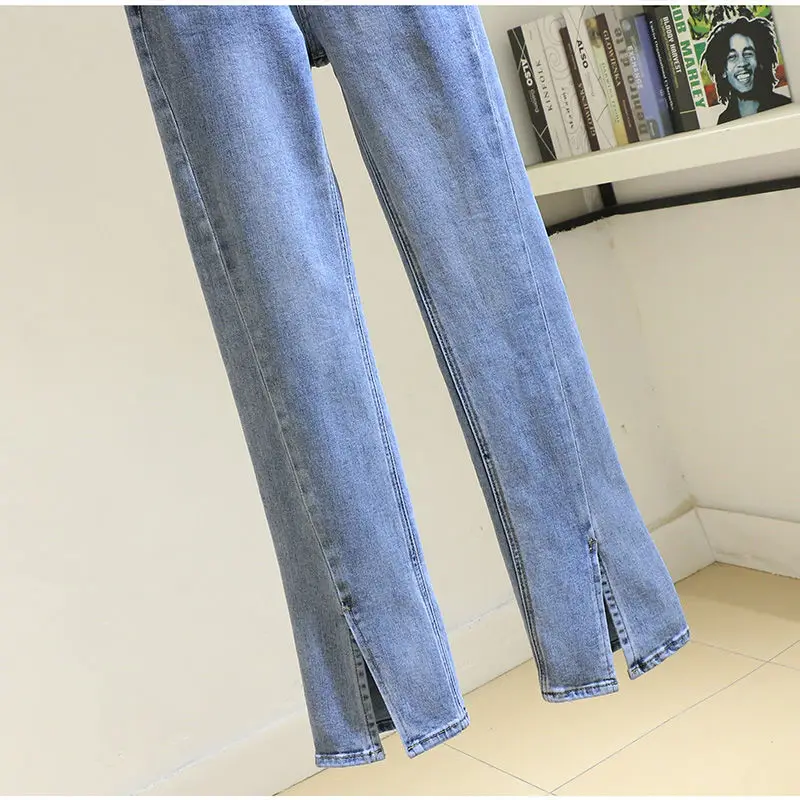 Light color retro micro trumpet split jeans women's high waist elastic 2021 spring and autumn new slim and fat mm wide leg pants
Light color retro micro trumpet split jeans women's high waist elastic 2021 spring and autumn new slim and fat mm wide leg pants