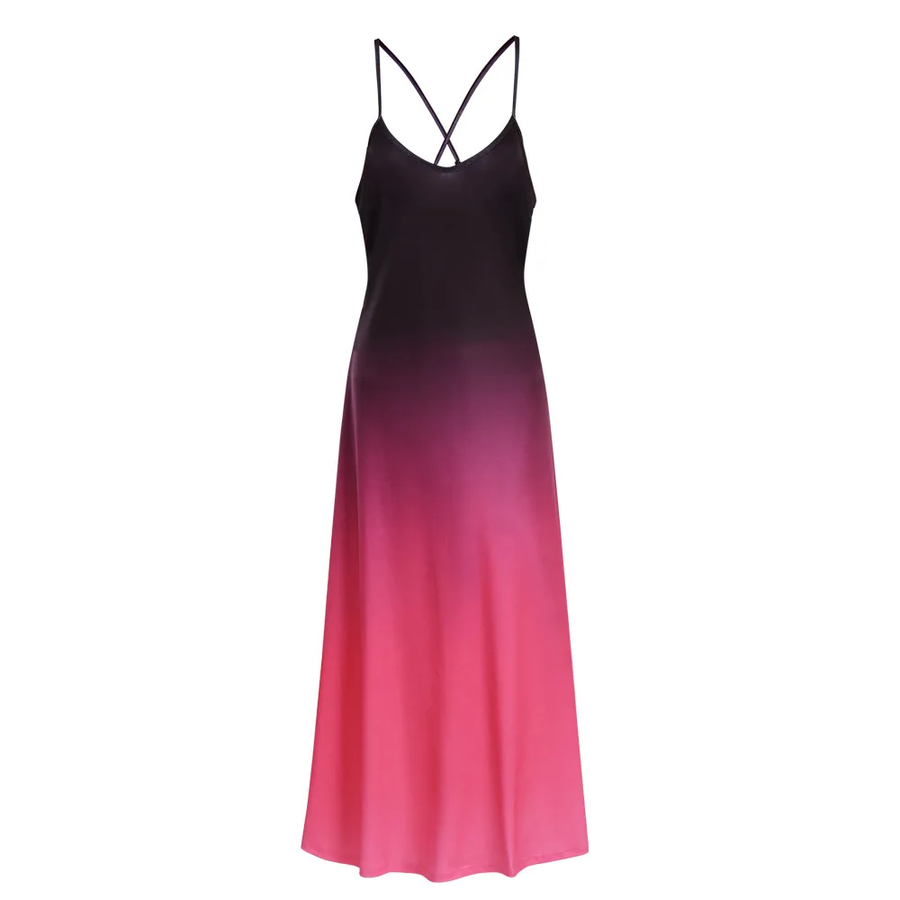 2020 new casual gradient Printed Dress Fashion slim fit U-neck sleeveless women's suspender vest long skirt
2020 new casual gradient Printed Dress Fashion slim fit U-neck sleeveless women's suspender vest long skirt