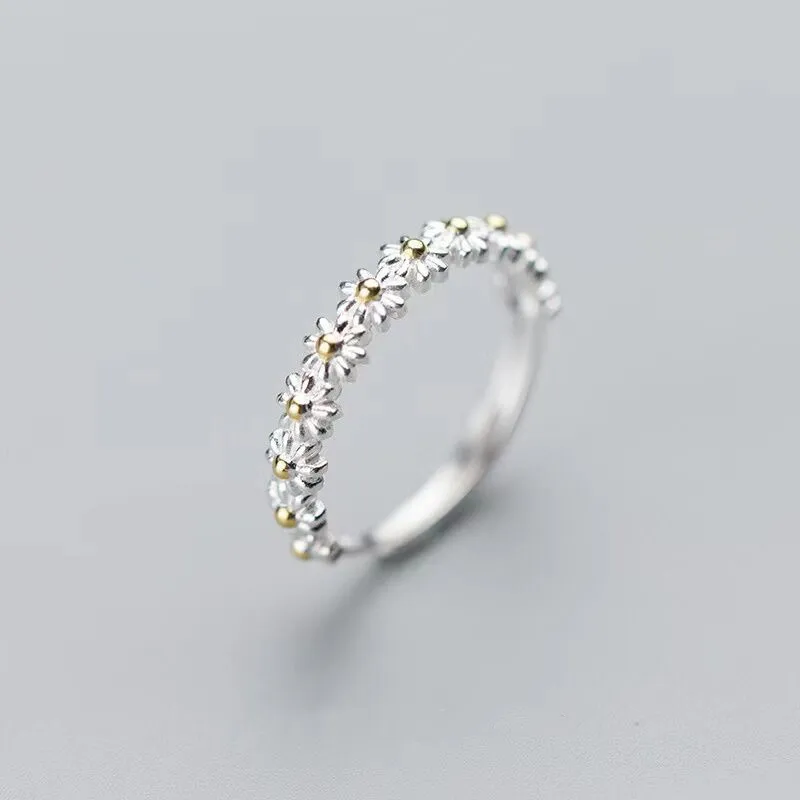 VENTFILLE 925 Sterling Silver Flowers Ring For Women Adjustable Size Sweet Temperament Trendy Jewelry 2021 New Dropshipping
VENTFILLE 925 Sterling Silver Flowers Ring For Women Adjustable Size Sweet Temperament Trendy Jewelry 2021 New Dropshipping
